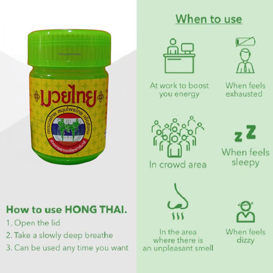 Natural Herb thai Inhaler Stick Refreshing Aromatherapy for Sinus Relief and Mental Clarity