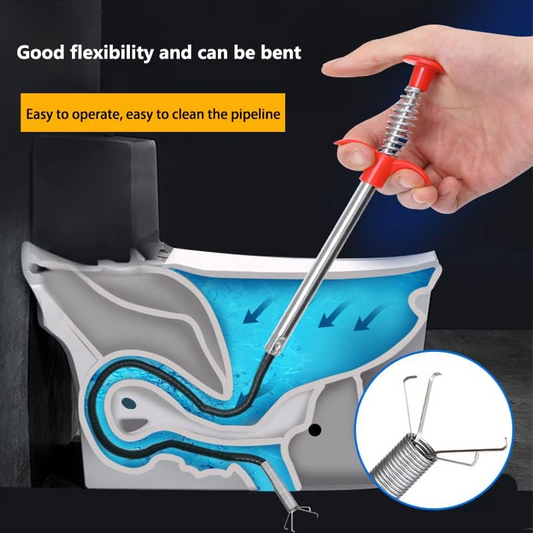 Clog Remover Tool, Drain Cleaner Flexible Grabber Claw Reacher Tool with 4 Claws Bendable