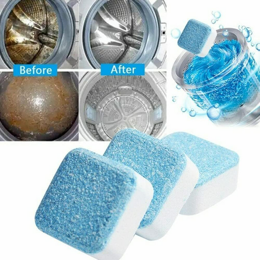 Washing Machine Cleaner Descaler Pack Of 12 - Deep Cleaning Tablet
