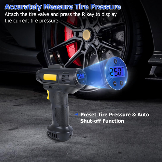 Tyre Inflator Pump Car Air Compressor Auto Shut-Off Portable 12V MK-321