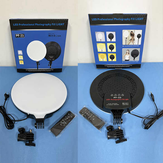 LED Lamp Round Panel Lights for Photography, Home, and Office Lighting with Remote Control Ring Light