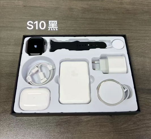 Pods PRO2 Smartwatch Earphone Magsafe Charger Gift Pack 20W Kit Gift Pack (Watch + Audio + Charging Set)
