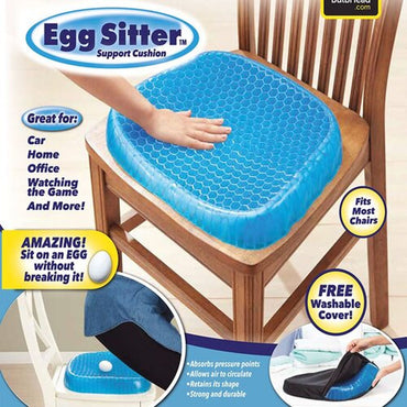 Silicone Gel Honeycomb Cushion pillow with Non-Slip Cover โ Soft, Breathable Support for Home, Office, Car & Wheelchair