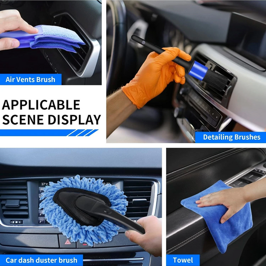 25PCS Professional Car Cleaning Kit – Interior & Exterior Cleaning Set