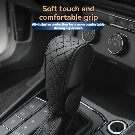 Universal  Leather Car Gear Knob Cover Anti Slip Cover Vitesse