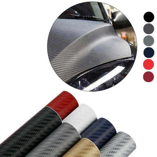 3D Carbon Fiber Car Sticker Waterproof Car Loading Edge - Door Sill - Paint Protection Film (L200 x W25)cm