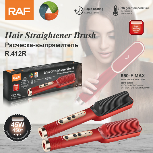 RAF Hair Straightener Brush 45W R412