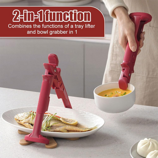 Anti-Scald Bowl Clip, Double-head Hot Dish Plate Gripper