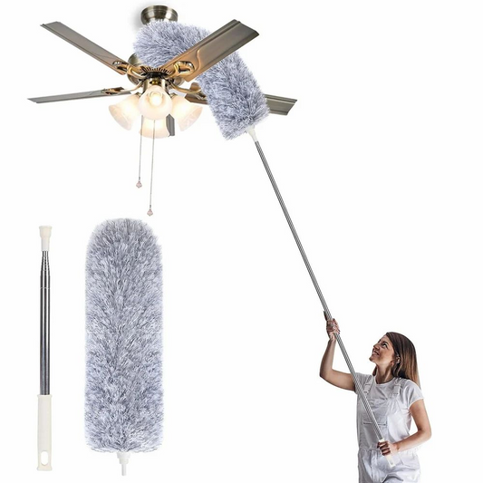 100 Inch Fan Duster, Extendable Microfiber Duster, Feather dust cleaner