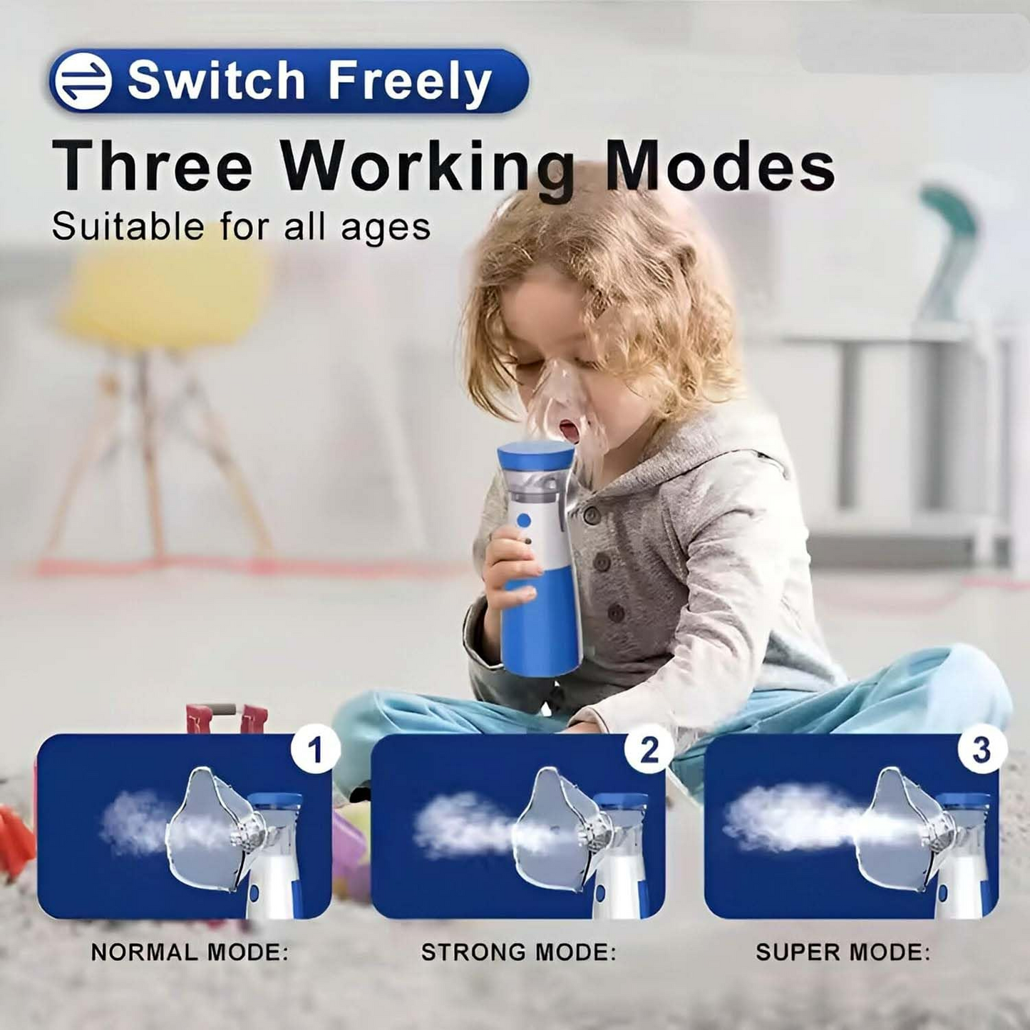 Rechargeable Nebulizer Machine for Adults and Kids