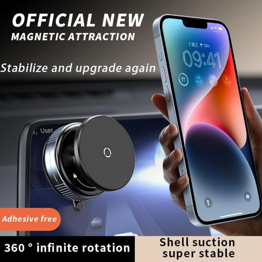 Magnetic Phone Holder Bracket with Rotating Vacuum Suction (K009)