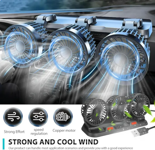 Car Cooling Fan Head for cars Wind Air Circulation Fan