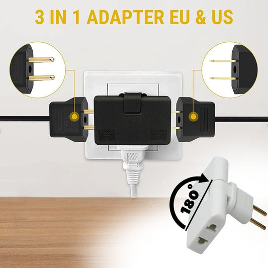 Rotating Flat Wall Socket