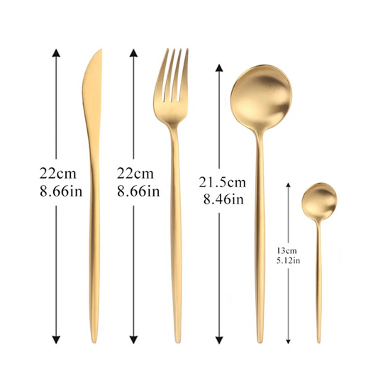 24-Piece Stainless Steel Cutlery Set
