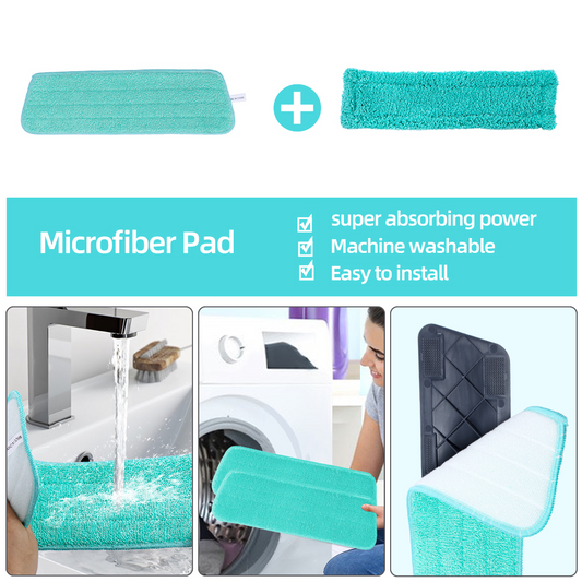 2 in 1 Spray Mop Window Cleaning Tool Lazy Magic Mop with 410ml Water Tank