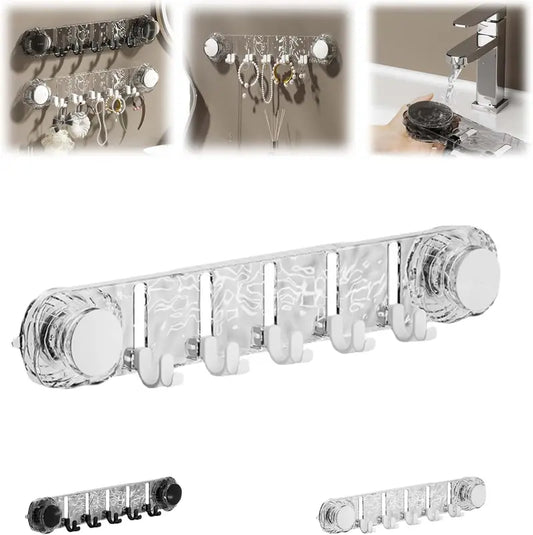 Suction Cup Hook Rack