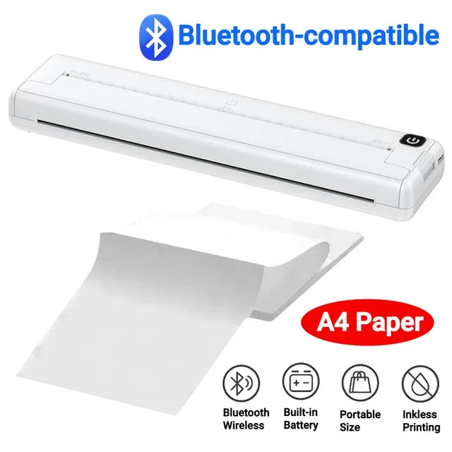 Portable Bluetooth Thermal Printer A4