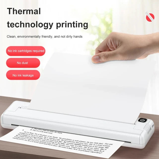 Portable Bluetooth Thermal Printer A4