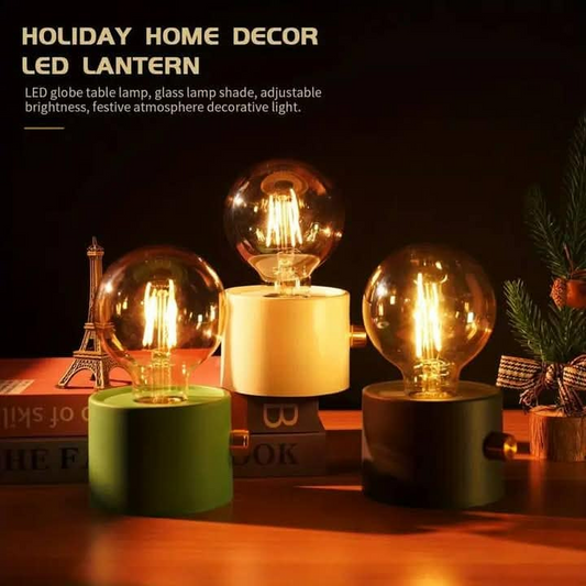 Retro Glow Rechargeable LED Lamp – Premium Aesthetic Table Light