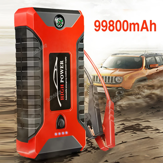 Portable Car Jump Starter Power Bank, Battery Booster Charger, Starting Device, Auto Emergency, Lighting Start-up, 12V