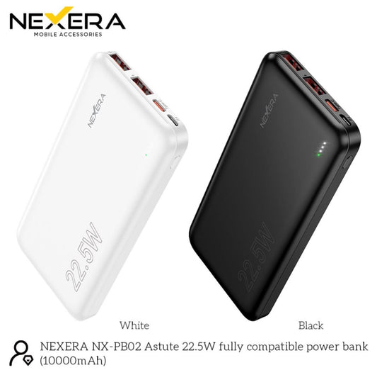 10000mah 22.5W Thin Power Bank With LED Lighting NX-PB02