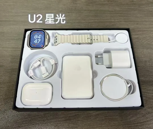 Pods PRO2 Smartwatch Earphone Magsafe Charger Gift Pack 20W Kit   Gift Pack (Watch + Audio + Charging Set)