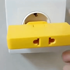 Rotating Flat Wall Socket