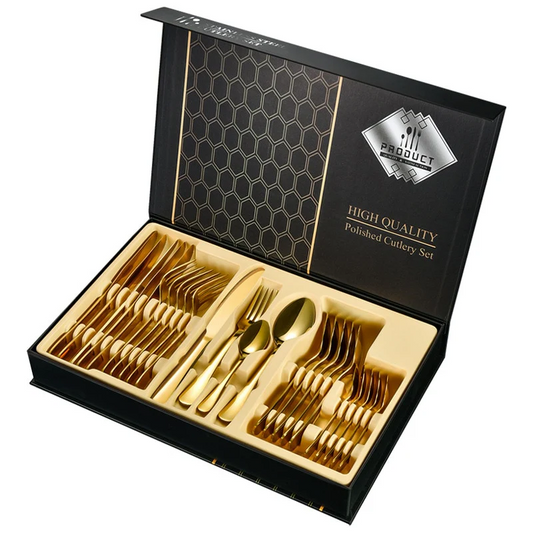 24-Piece Stainless Steel Cutlery Set
