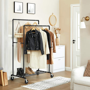 Premium Heavy-Duty Garment Rack – 50kg Capacity | Sleek, Sturdy & Space Organizer Clothes Hanger