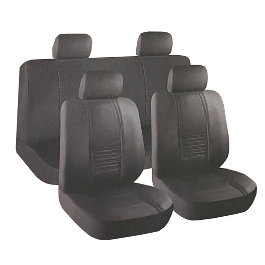CAR SEAT COVER FRONT + REAR SEATS SYNTHETIC LEATHER PREMIUM CAR