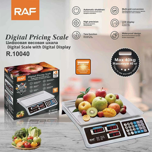 RAF High Precision Waterproof Electronic Kitchen Scale 40kg R10040