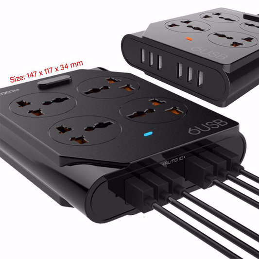 Moxom 4 Power Socket with 6 USB ports for fast charging KH-63Y
