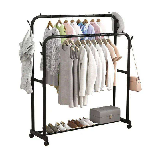 Premium Heavy-Duty Garment Rack – 48 kg Capacity | Sleek, Sturdy & Space Organizer Clothes Hanger