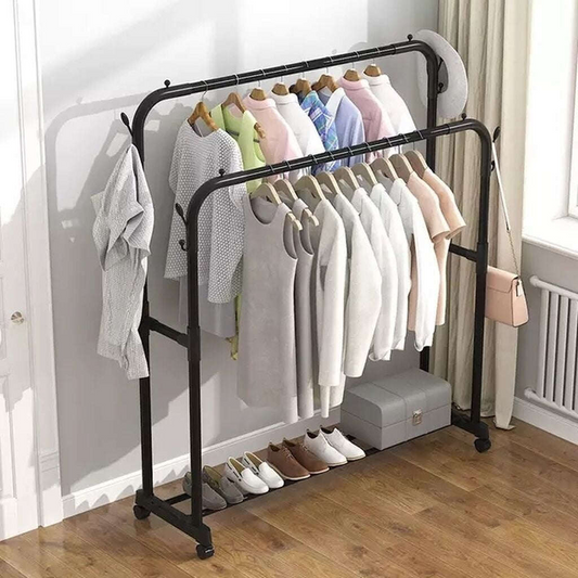 Premium Heavy-Duty Garment Rack – 48 kg Capacity | Sleek, Sturdy & Space Organizer Clothes Hanger