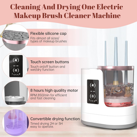 3 in 1 Portable USB Make up Brush Cleaner & Dryer & Holder