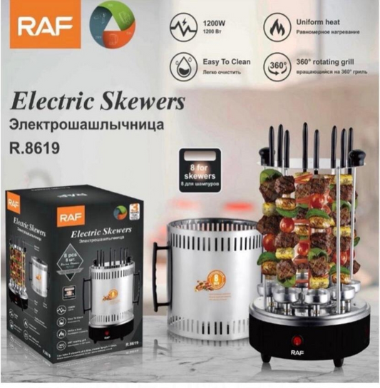 Electric Skewers Grill, Smokeless indoor barbecue machine R8612 - R8619