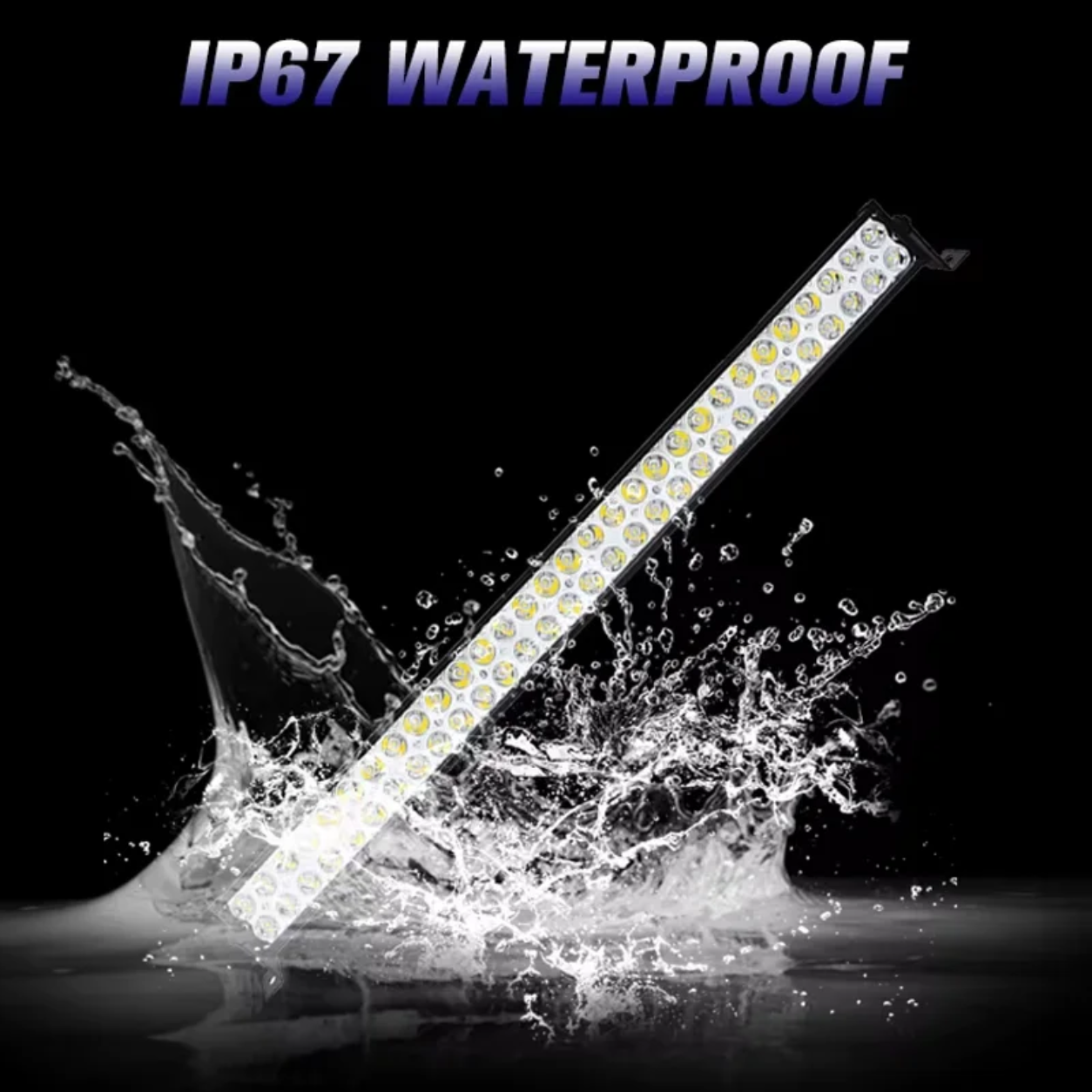 OffRoad Dual-Row Car LED Work Light Bar  Cool White IP67 Waterproof